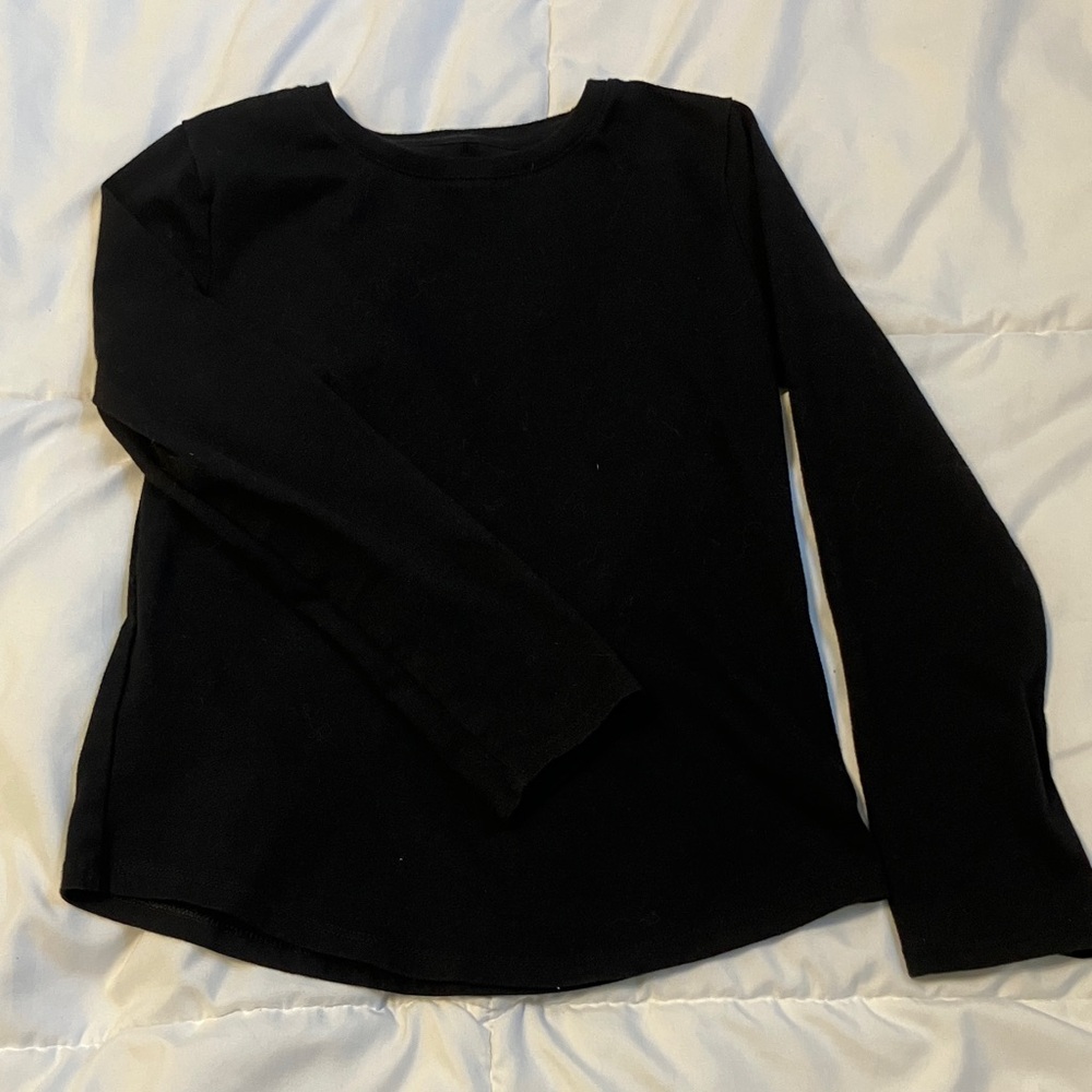 Set of Girls Floral and Black Long Sleeve Tops - Picture 6 of 6